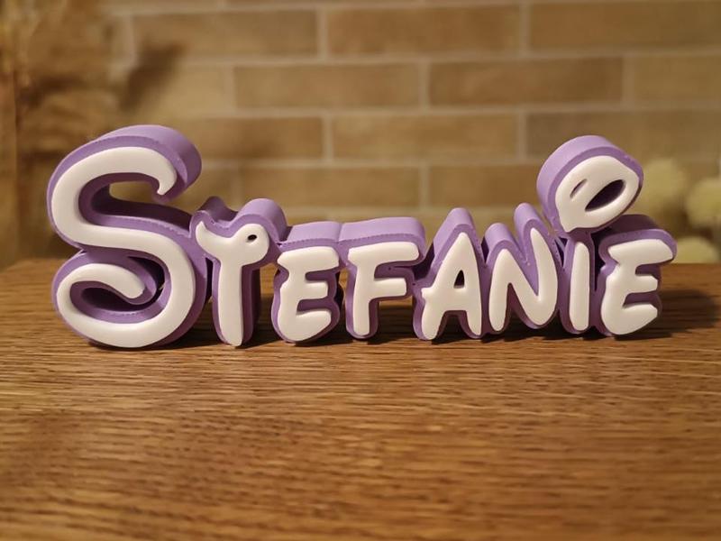 Stefanie Disney Name Kid Gift Cake Art decor text