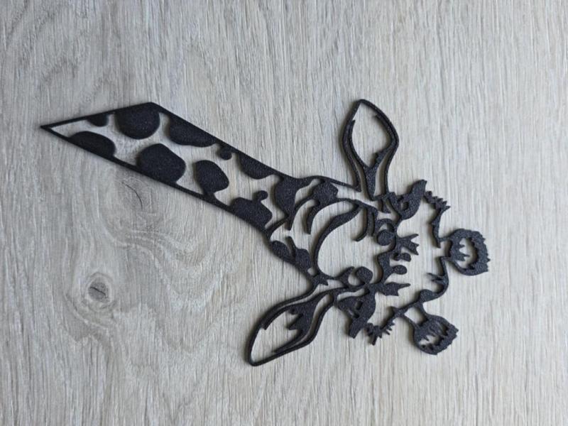 Curious Giraffe 2D Geometric Art