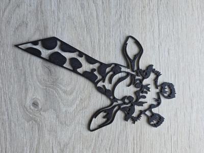 Curious Giraffe 2D Geometric Art