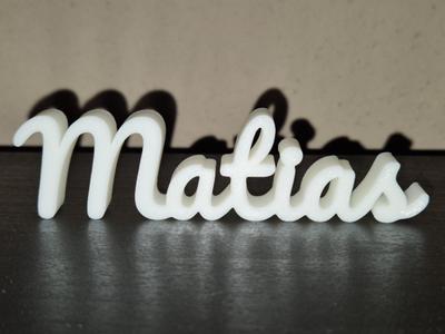 Matias Name Sign Display Decor