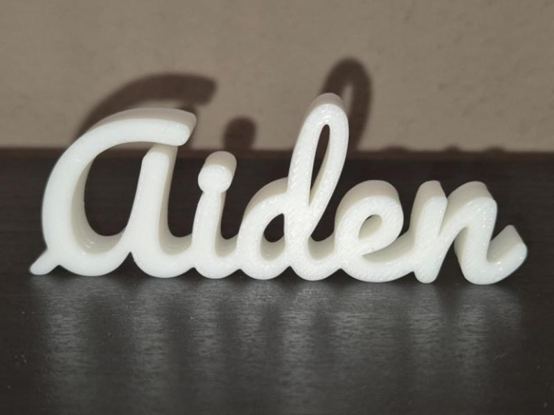 Aiden Name Sign Display Decor