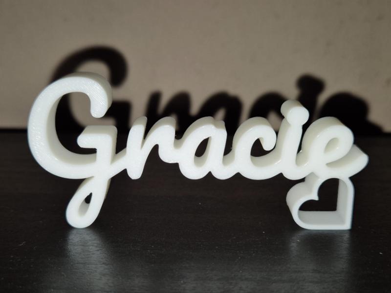Gracie Name Sign Display Decor