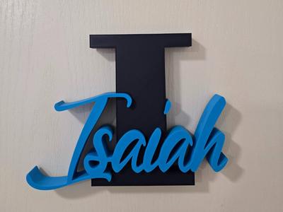 Isaiah Name Sign