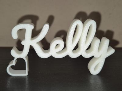 Kelly Name Sign Display Decor