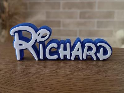 Richard Disney Name Sign Ornament Room child Birth
