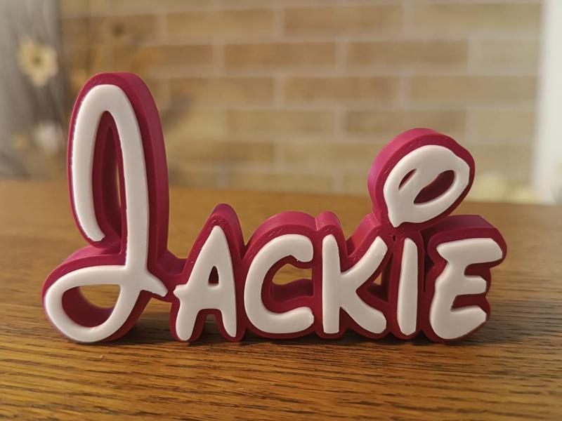 Jackie Disney Name Sign Decorated Room child Birth