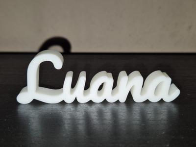 Luana Name Sign Display Decor