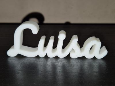 Luisa Name Sign Display Decor