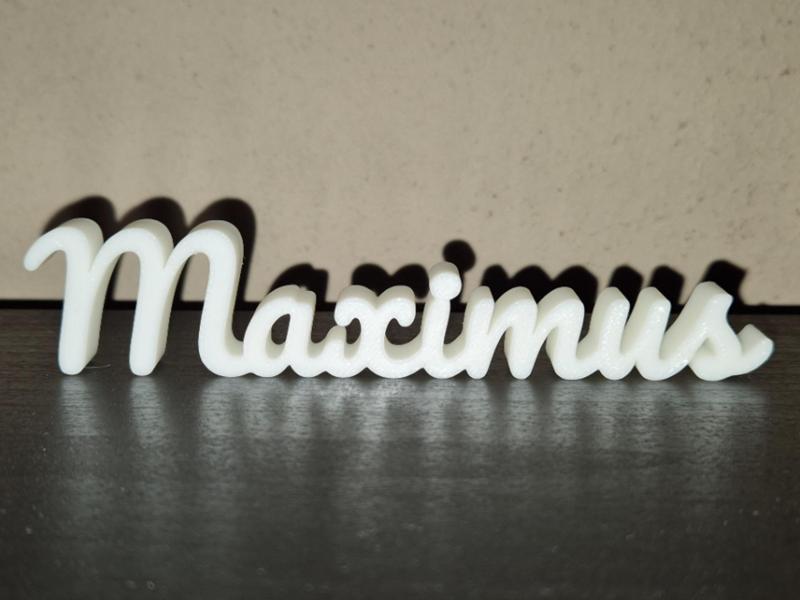 Maximus Name Sign Display Decor