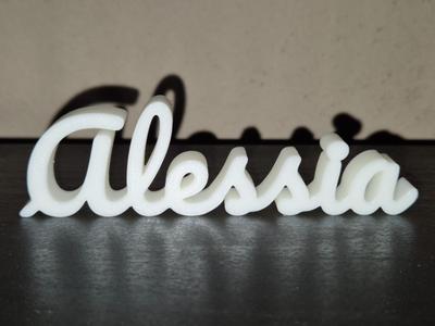 Alessia Name Sign Display Decor