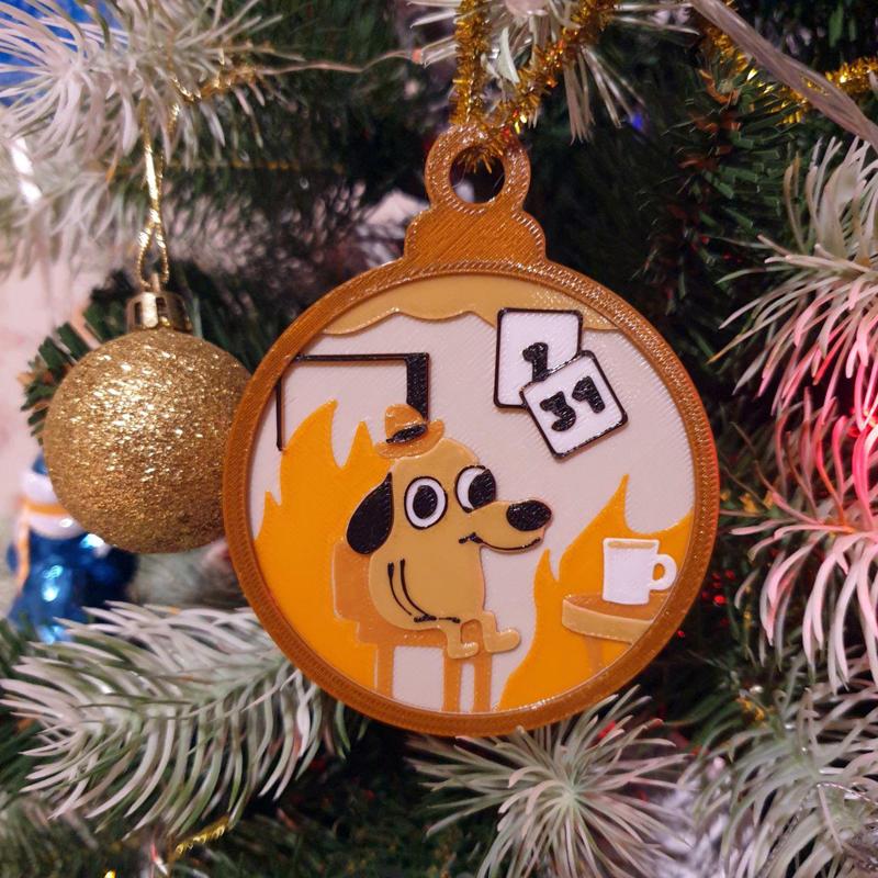 Creative "This is fine" design kit.