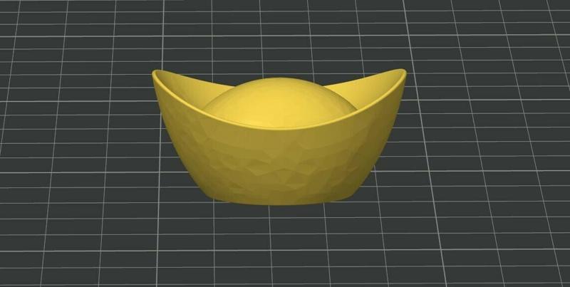 Chinese gold Ingot (DIY decoration)