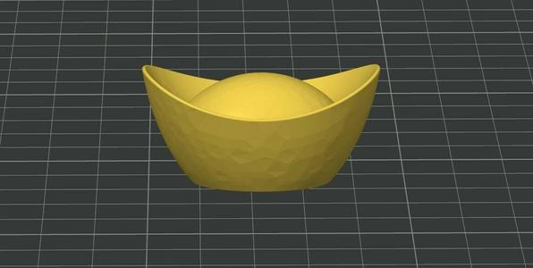 Chinese gold Ingot (DIY decoration)