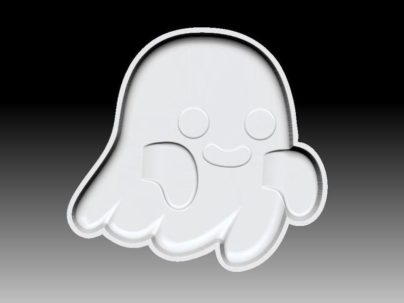HAPPY GHOST BATH BOMB MOLD