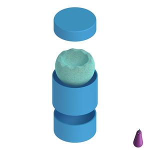 HEMISPHERE D70 BATH BOMB SOLID SOAP PRESS MOLD