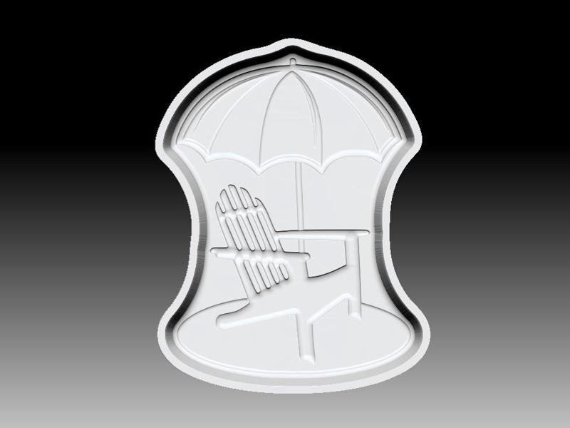 BEACH CHAIR BATH BOMB MOLD