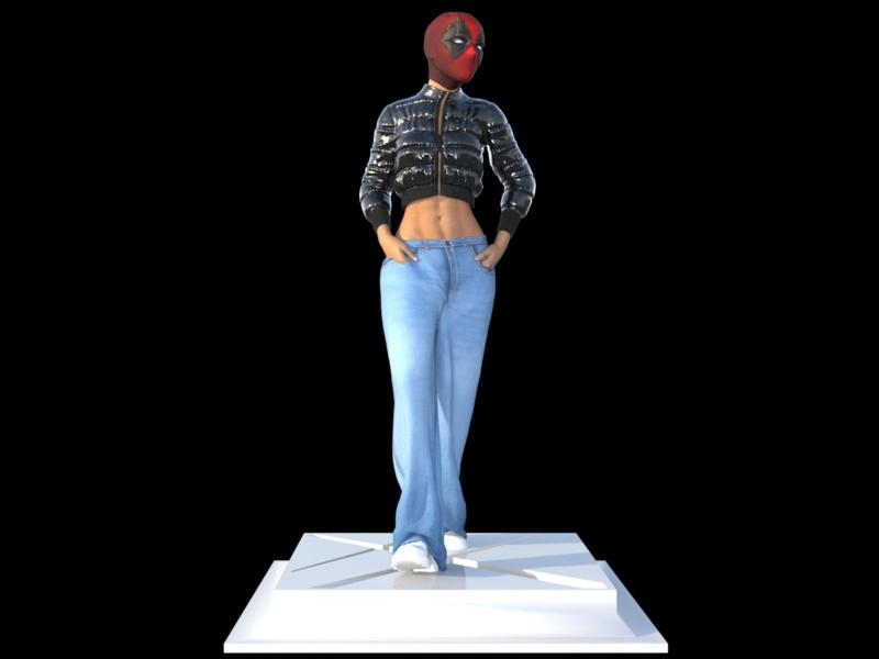 Lady Deadpool Streetwear