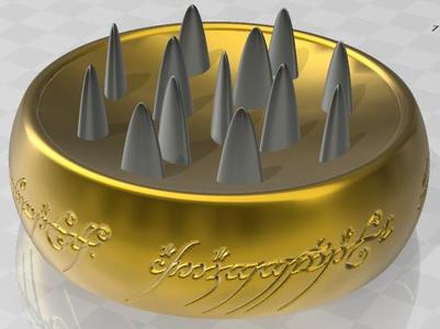 Voracious Cat Bowl "Lord of the Ring"