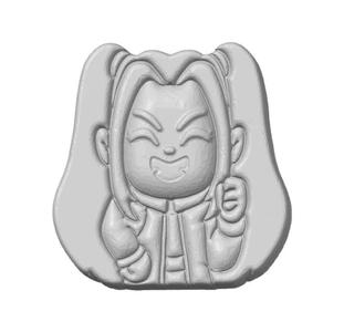Mira Demon Hunter  STL FILE FOR 3D PRINTING - LASER CNC ROUTER - 3D PRINTABLE MODEL STL MODEL STL DOWNLOAD BATH BOMB/SOAP