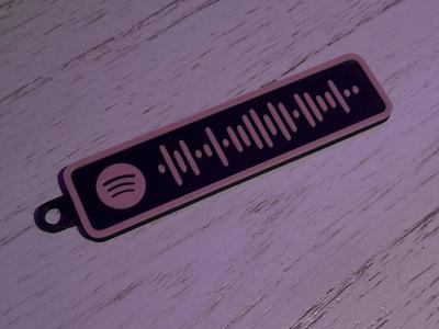 Billie Eilish "NDA" spotify code keychain 