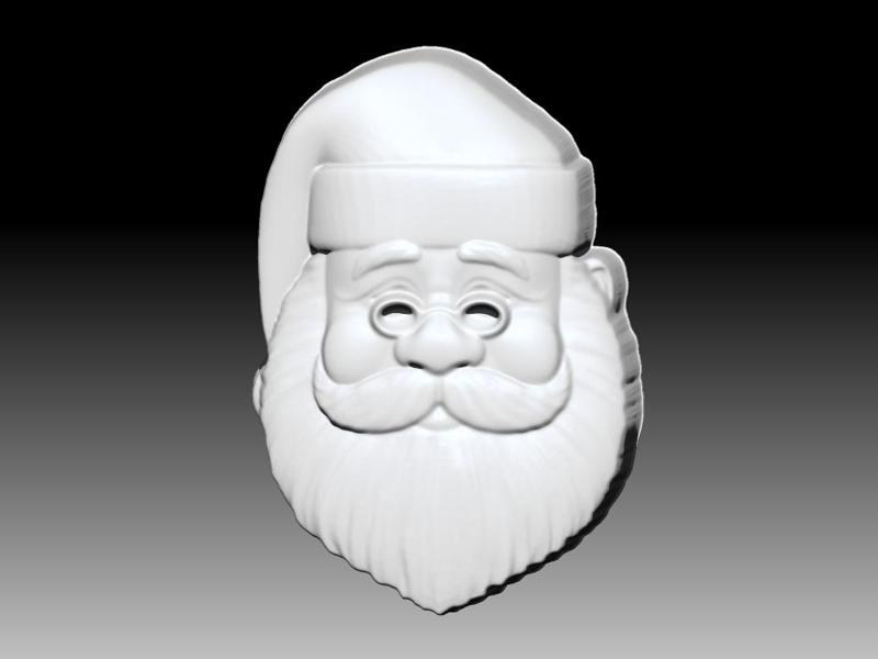SANTA FACE 3 SOLID SHAMPOO AND MOLD FOR SOAP PUMP