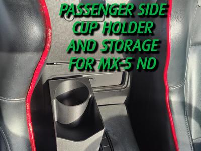Passenger Side Can & Storage Holder for MX-5 ND