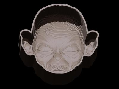 Golum bath bomb mold