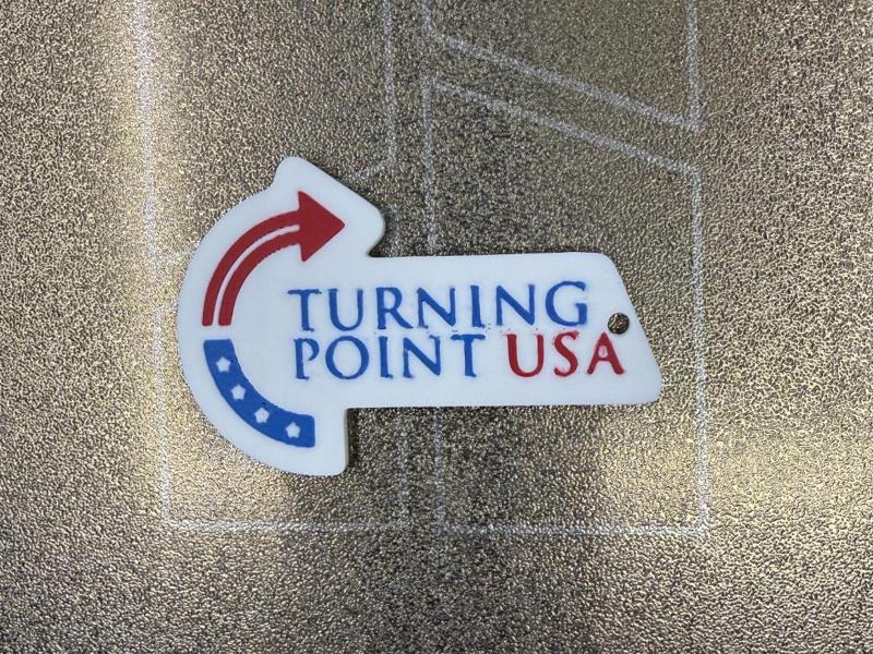 Charlie Kirk Turning Point USA Keychain 