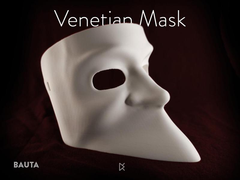 Traditional Venetian Bauta Mask