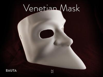 Traditional Venetian Bauta Mask