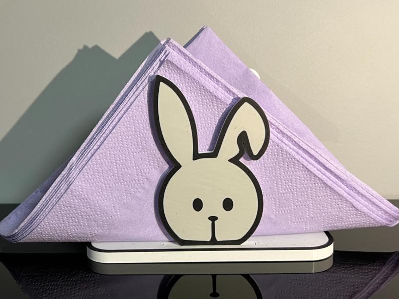 Easter bunny napkin stand