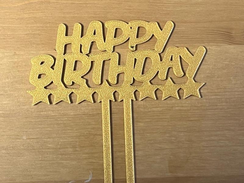happy birthday cake topper