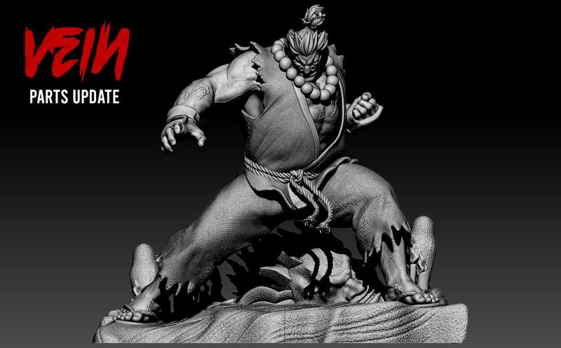 Akuma Street Fighter STL - Yongblood Sculpture