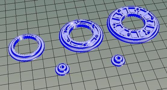 Pulleys using 608 bearings
