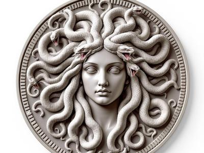 Medusa Relief Sculpture
