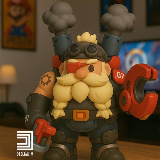 Overwatch 2 TORBJORN - Chibi Cute toyart