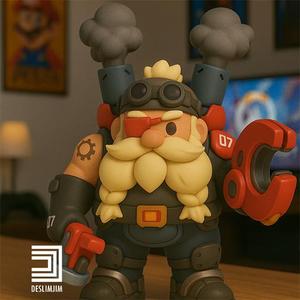 Overwatch 2 TORBJORN - Chibi Cute toyart