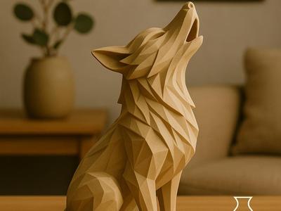 the song of a wolf howling at the moon