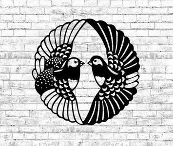 Love Birds Wall Art Decoration