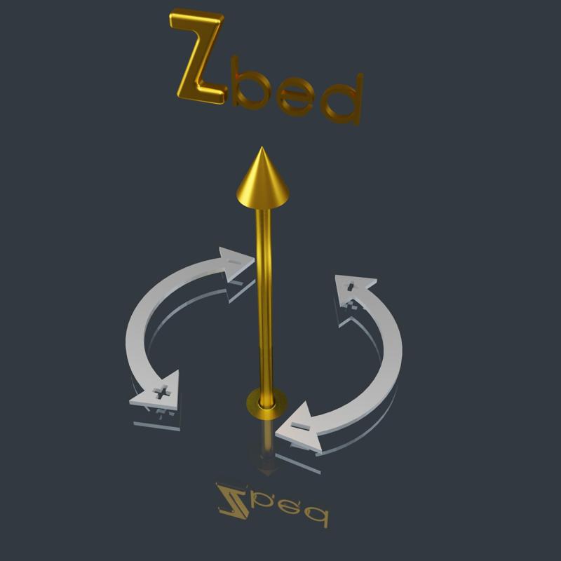 Arrow + - label for 3D printer