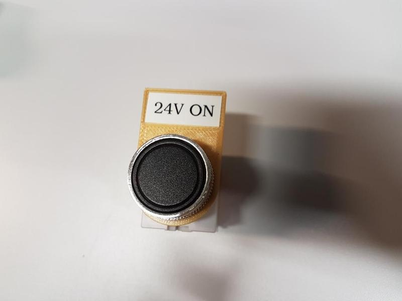 22mm Button/Light Label