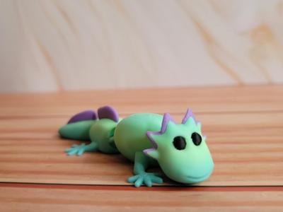 articulated axolotl Print in Place