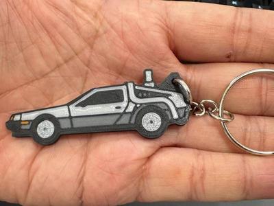 DeLorean DMC Keychain 