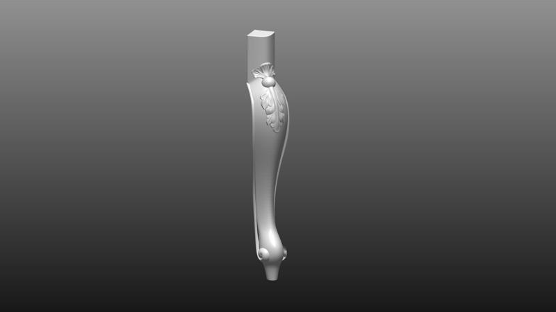 furniture leg 3D cnc