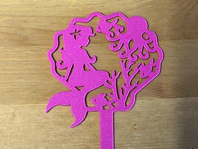 mermaid cake topper