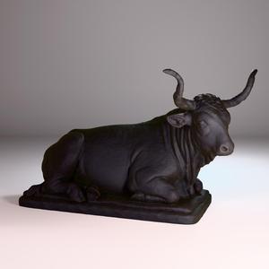 REALISTIC OX SCULPTURE - FREE BULL SCULPTURE MODEL