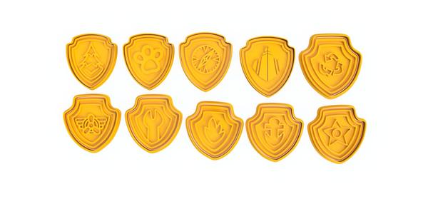 PAW PATROL COOKIE CUTTERS SET / Puppy Patrol Cookie Cutters