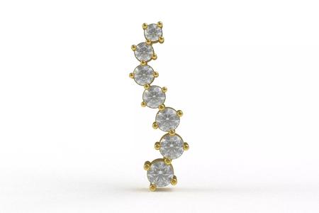 00015 Round Diamond Wave Pendant