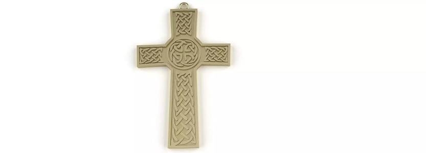 Celtic Cross Pendant Gold Silver Platinum Jewelry