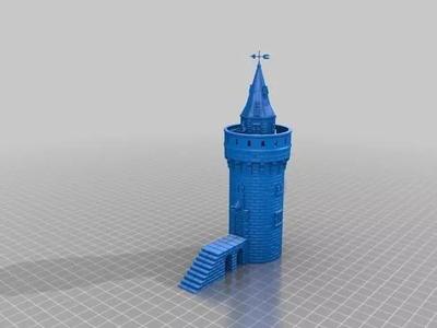 XIX ce Victorian age Tower-Terrain-Modelism Kit Multiparts